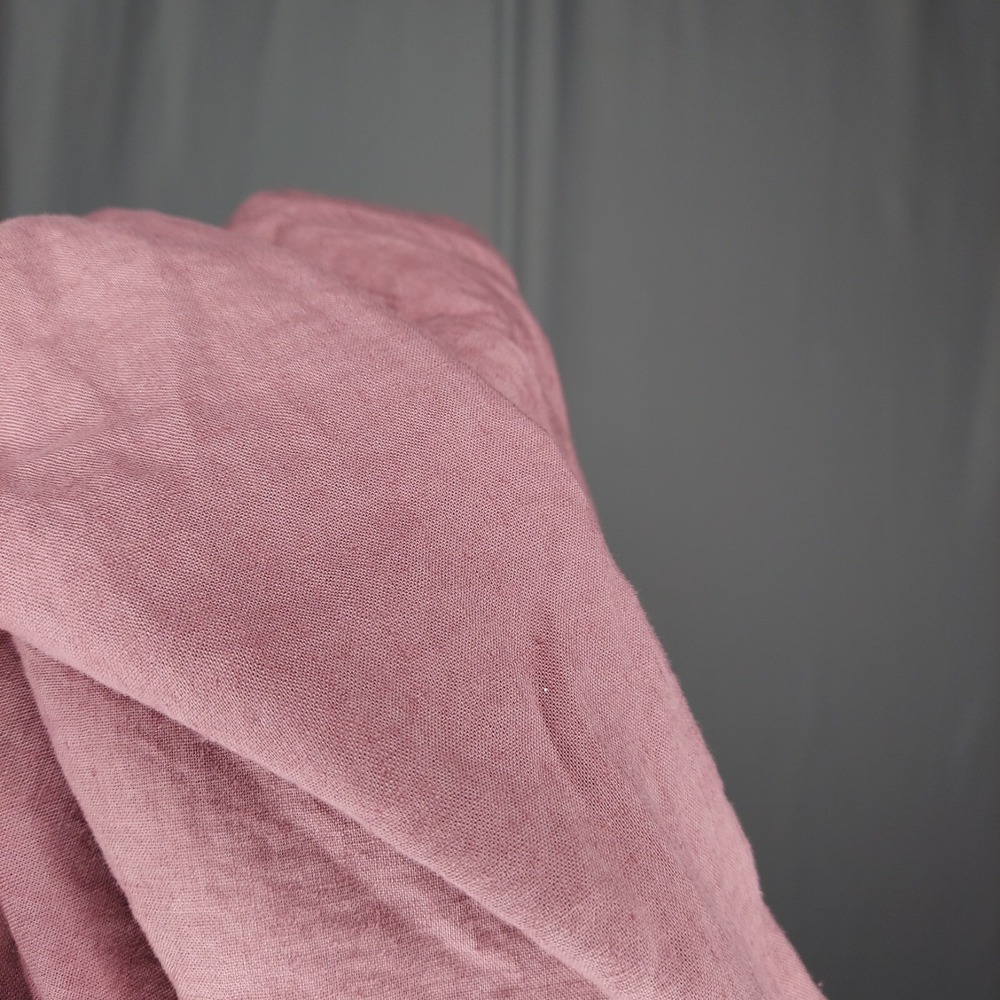 Needle & Cloth Button Shirt Women 20 XXL Pink Long Sleeve Linen Rayon Coastal - Picture 5 of 9
